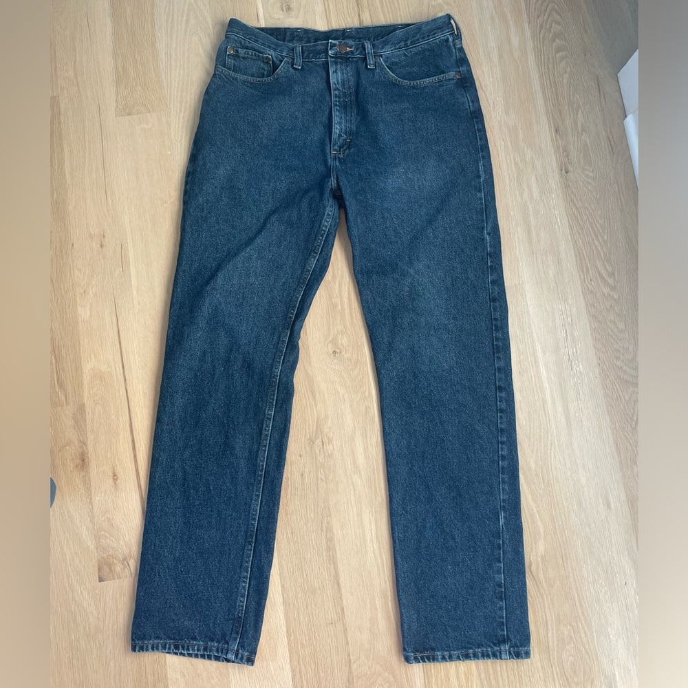 Wrangler Indigo Cotton Jeans - 36x34 regular fit